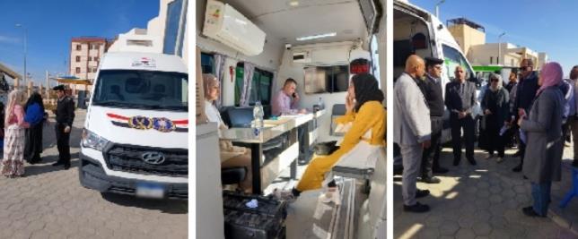 إيفاد مأمورية من الأحوال المدنية لاستخراج بطاقات الرقم القومي للمواطنين بمطروح