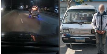 الأجهزة الأمنية تضبط سائق سيارة فان عرّض حياة المواطنين للخطر بالإسكندرية