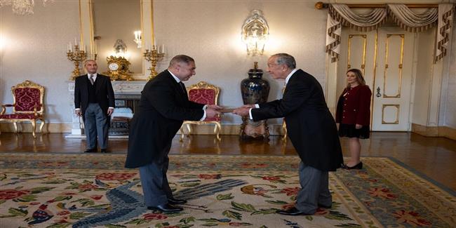 سفير مصر في لشبونة يقدم أوراق اعتماده إلى رئيس البرتغال