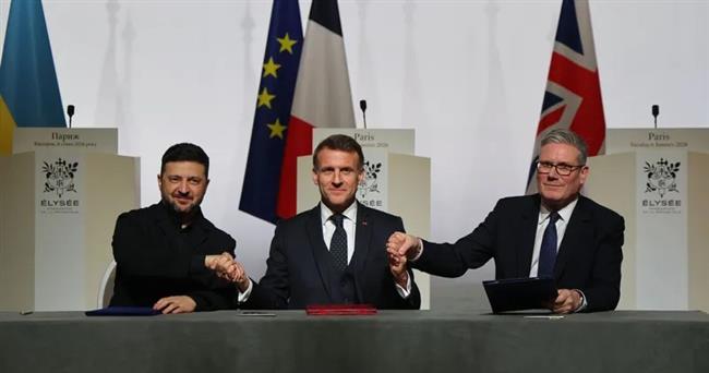 فرنسا وبريطانيا وأوكرانيا توقع إعلان نوايا بشأن نشر قوة متعددة بعد وقف إطلاق النار في أوكرانيا 