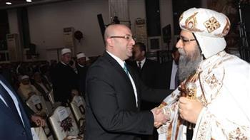 محافظ وقيادات بني سويف يشاركون في قداس عيد الميلاد بمطرانية بـبا  