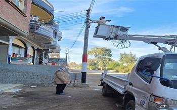 محافظ كفر الشيخ: استمرار تطوير ورفع كفاءة منظومة الإنارة العامة