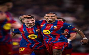 كأس السوبر الإسباني.. رافينيا يضيف الهدف الخامس لبرشلونة في مرمى أتلتيك بيلباو