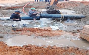 محافظ كفرالشيخ: الانتهاء من إصلاح الكسر المفاجئ بخط طرد محطة الرفع الرئيسية ببلطيم   