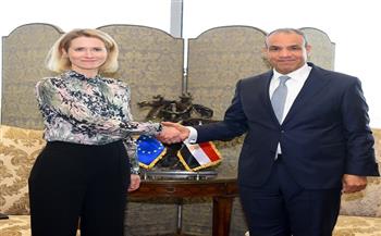 وزير الخارجية يجرى مشاورات سياسية مع الممثلة العليا للشئون الخارجية والسياسة الأمنية للاتحاد الأوروبي