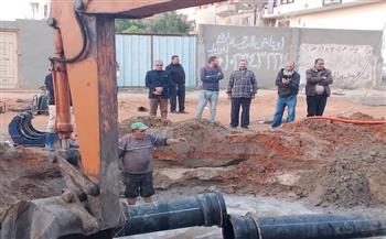 محافظ كفرالشيخ: الانتهاء من إصلاح الكسر المفاجئ بخط طرد محطة الرفع الرئيسية ببلطيم