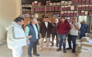 رئيس مياه الفيوم يتابع جاهزية المعدات وفرق العمل بمركز صيانة إطسا 