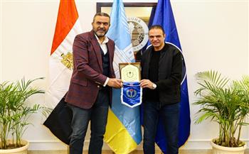 رئيس سموحة يستقبل نائب رئيس رابطة "NBA" في أفريقيا لبحث سبل التعاون  