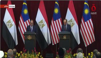 مؤتمر صحفي للرئيس السيسي ورئيس الوزراء الماليزي (بث مباشر)
