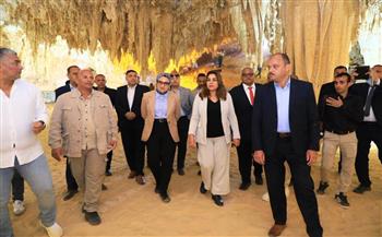 وزيرة البيئة ومحافظ الوادي الجديد تتفقدان منطقة كهف الجارة وإعلانها المحمية 32 ضمن شبكة المحميات الطبيعية