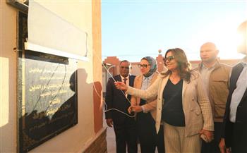 وزيرة التنمية المحلية والبيئة ومحافظ الوادي الجديد تفتتحان مشروع تطوير ورفع كفاءة مجزر «موط» بالداخلة