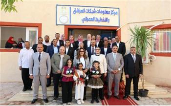 وزيرة التنمية المحلية والبيئة ومحافظ الوادي تفتتحان مركز معلومات شبكات المرافق والتخطيط العمراني بالخارجة