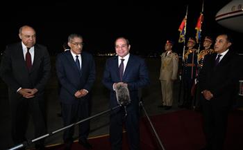 الرئيس السيسي يعود إلى أرض الوطن بعد جولة آسيوية ناجحة
