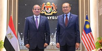 الرئيس السيسي ورئيس الوزراء الماليزي يجددان اهتمامهما بتسريع جهود بناء شراكة أكثر ديناميكية
