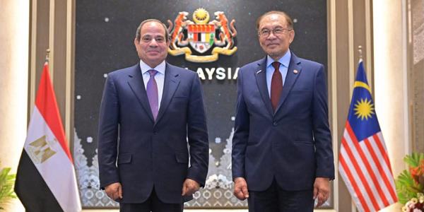 الرئيس السيسي ورئيس الوزراء الماليزي يجددان اهتمامهما بتسريع جهود بناء شراكة أكثر ديناميكية