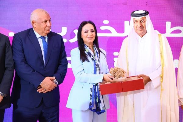وزيرة التضامن تشهد حفل افتتاح مكتب قطر الخيرية في مصر 