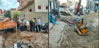 محافظ كفرالشيخ يتابع مشروع الصرف الصحي بقرية الربع ببلطيم لخدمة نحو 17 ألف مواطن