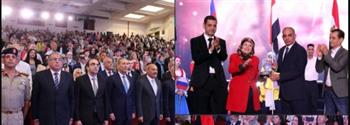 محافظا الإسماعيلية والسويس يشهدان افتتاح مهرجان الإسماعيلية للفنون الشعبية في دورته الـ ٢٦ 
