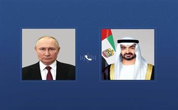 رئيسا الإمارات وروسيا يؤكدان أهمية العمل على ترسيخ الأمن والاستقرار الإقليميي