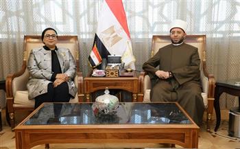 رئيسة  القومي للمرأة ووزير الأوقاف يبحثان تعزيز التعاون المشترك وتفعيل بروتوكول التعاون بين الجانبين