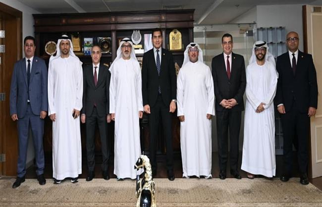 وزير الرياضة يستقبل وفد مجلس أبوظبي الرياضي لاستضافة مصر سباق زايد الخيري