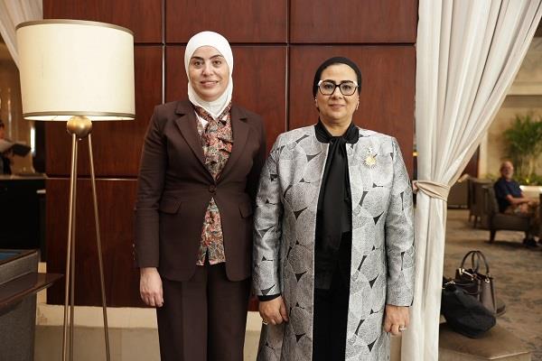 المستشارة أمل عمار تلتقي وزيرة التنمية الاجتماعية الأردنية لبحث سبل تعزيز  التعاون المشترك 
