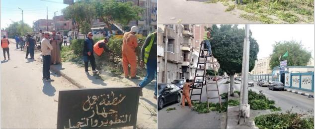جهاز التطوير والتجميل يواصل أعمال رفع الكفاءة والتجميل بعدد من المواقع بمحافظة الإسماعيلية
