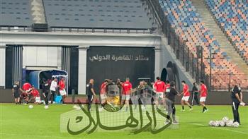 منتخب مصر يواصل تدريباته استعدادا لودية جنوب أفريقيا|صور