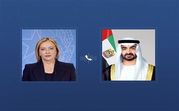 رئيس الإمارات يبحث هاتفيا مع رئيسة وزراء إيطاليا القضايا الإقليمية والدولية