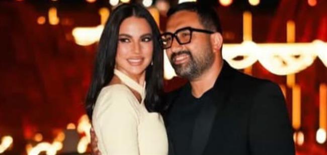 درة تحتفل بعيد ميلاد  زوجها