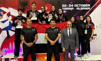 وزير الرياضة يهنئ منتخب التايكوندو  بالمركز  الثاني في بطولة ألبانيا