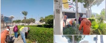 جهاز التطوير والتجميل يواصل أعمال رفع الكفاءة والتجميل بعدد من المواقع بمحافظة الإسماعيلية
