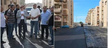 محافظ بورسعيد: الانتهاء من 75% من أعمال طلاء واجهات العمارات.. وتطوير الطرق لخدمة 102 عمارة سكنية بالمنطقة 