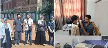 جامعة بنها تنظم قافلة طبية لطلاب مدرسة عاطف الجبالي بزاوية بلتان بطوخ 