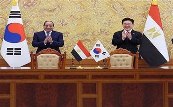 الرئيس السيسي: كوريا الجنوبية شريك مهم لمصر.. والعلاقات الثنائية ستشهد نقلة نوعية بمختلف المجالات