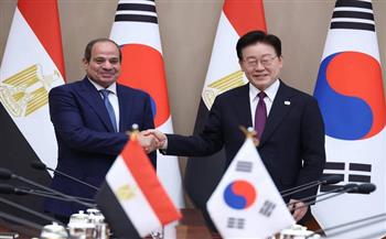 بيان مصري كوري مشترك: الارتقاء بالعلاقات الثنائية إلى شراكة استراتيجية