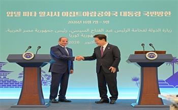 الرئيس السيسي: الارتقاء بالعلاقات الثنائية مع كوريا الجنوبية الى الشراكة الاستراتيجية