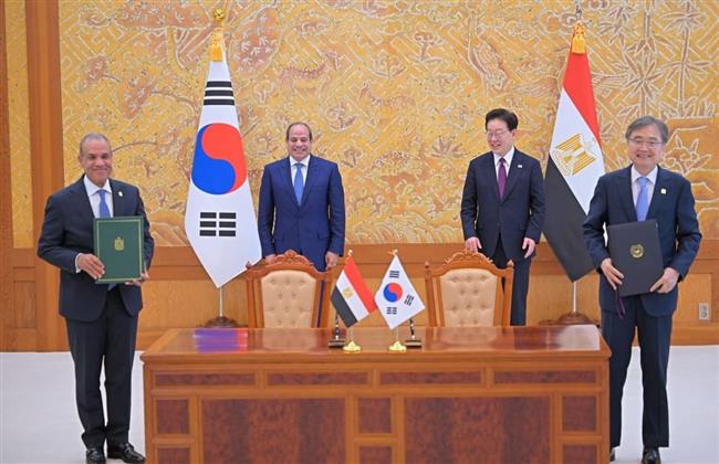 الارتقاء بالعلاقات لشراكة استراتيجية.. تفاصيل مباحثات الرئيس السيسي ونظيره الكوري (صور)