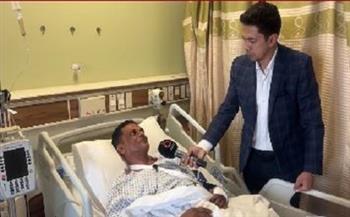 «السفير والقنصل وصلا للمستشفى».. المصري المصاب في السعودية يشيد بتحرك الدولة للاطمئنان على حالته 