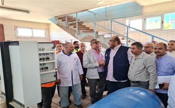 رئيس مياه سوهاج يتابع أعمال محطة غرب السطحية تمهيدًا لدخولها الخدمة