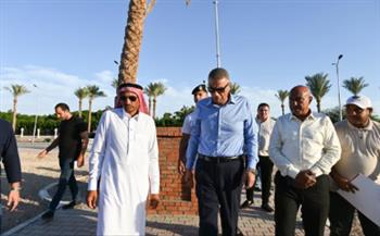 محافظ جنوب سيناء يتفقد أعمال تنفيذ مشروع «TABA YARD» بطابا