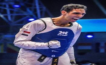 وزير الرياضة يهنئ البطل الأولمبي سيف عيسى ببرونزية الجائزة الكبرى للتايكوندو 