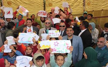 ثقافة بني سويف تشارك في القافلة السكانية بقرية بليفيا بورش فنية وأمسية شعرية