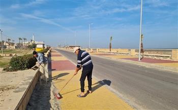 محافظ كفرالشيخ: استمرار أعمال النظافة والتجميل بمصيف بلطيم