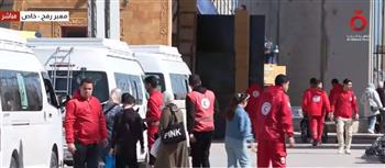 خروج الدفعة السابعة من العائدين الفلسطينيين من مصر إلى قطاع غزة عبر معبر رفح