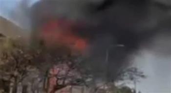 الحماية المدنية تنجح في السيطرة على حريق بمصنع بويات ببرج العرب