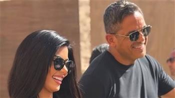 أمير كرارة وكارولين عزمي في كواليس مسلسل "رأس الأفعى" استعدادًا لرمضان 2026  