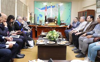 المقرر الأممي المعني بالحق في مياه الشرب الآمنة والصرف الصحي يزور شركة مياه الفيوم