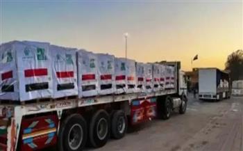 قافلة "زاد العزة" الـ136 تدخل إلى الفلسطينيين في قطاع غزة