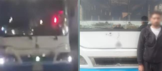 ضبط قائد "ميني باص" يسير عكس الاتجاه بالمطرية دون رخصة قيادة